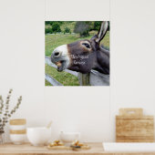 De originele Jackass Funny Donkey Mule Boerderij A Poster (Keuken)