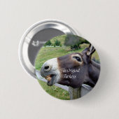 De originele Jackass Funny Donkey Mule Boerderij A Ronde Button 5,7 Cm (Voorkant /achterkant)