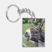 De originele Jackass Funny Donkey Mule Boerderij A Sleutelhanger (Voorkant Links)