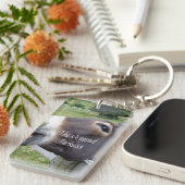 De originele Jackass Funny Donkey Mule Boerderij A Sleutelhanger (Voorkant Rechts)