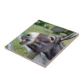 De originele Jackass Funny Donkey Mule Boerderij A Tegeltje (Zijkant)