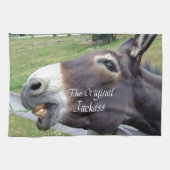De originele Jackass Funny Donkey Mule Boerderij A Theedoek (Horizontaal)
