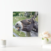 De originele Jackass Funny Donkey Mule Boerderij A Vierkante Klok (Huis)