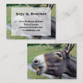 De originele Jackass Funny Donkey Mule Boerderij A Visitekaartje (Voorkant / Achterkant)