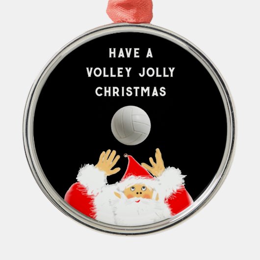 De originele Jolly Volleyball Metalen Ornament (Voorkant)
