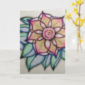 De originele Kaart van de Nota van de Kunst, witte (Gele Bloem)