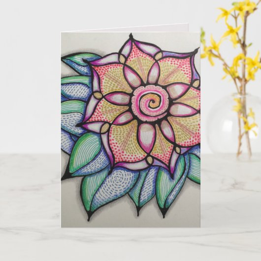 De originele Kaart van de Nota van de Kunst, witte (Gele Bloem)