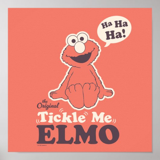 De Originele Kietel Me Elmo Poster (Voorkant)