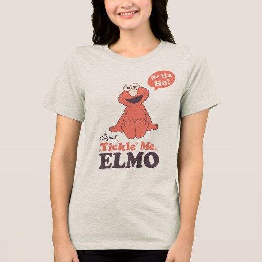 De Originele Kietel Me Elmo Tri-Blend Shirt (Voorkant)