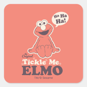 De Originele Kietel Me Elmo Vierkante Sticker