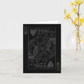De originele King of Hearts Dark Design Kaart (Gele Bloem)