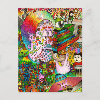 "De originele kunst hangen-denkt van het Ongeval" Briefkaart