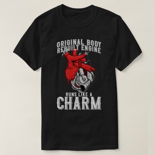 De originele lichaam herbouwde motor loopt als een t-shirt (Design voorkant)