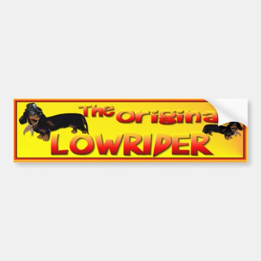 De Originele Lowrider Bumper Sticker (Voorkant)