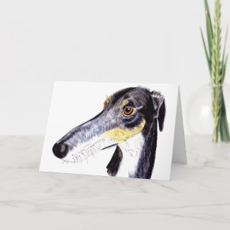 De originele lurcher/kaart van windhondgroeten kaart