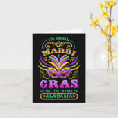 De originele Mardi Gras Mobile Alabyma 1703 Kaart (Gele Bloem)