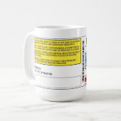 De originele Mok van de Presentatie van het Koffie (Voorkant links)