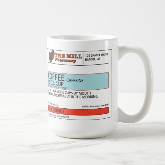 De originele Mok van de Presentatie van het Koffie (Rechts)