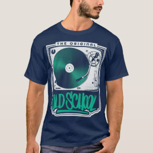De originele Old School Platenspeler voor Vinyl DJ T-shirt