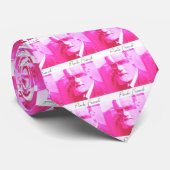 De originele roze Freud Necktie Stropdas (Opgerold)