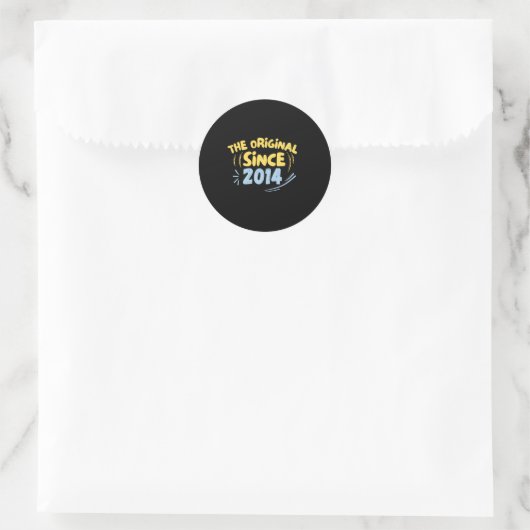 De Originele Sinds 2014 Sticker (Tas)