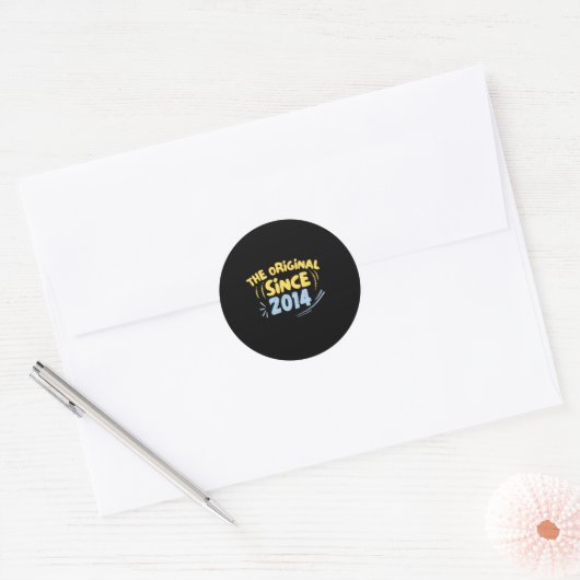 De Originele Sinds 2014 Sticker (Envelop)