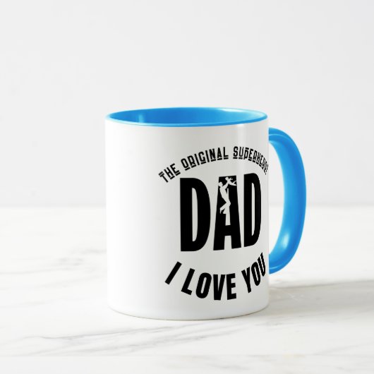 De originele Superhero: Ik hou van papa Mok