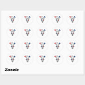 De Originele VS De Geit Ronde Sticker (Vel)