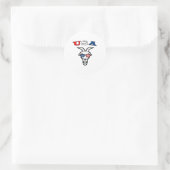 De Originele VS De Geit Ronde Sticker (Tas)