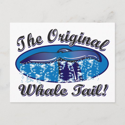 De originele walvis briefkaart (Voorkant)
