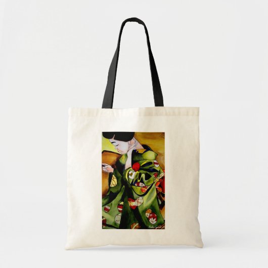 De originele waterverf van Japanse geisha Tote Bag (Voorkant)
