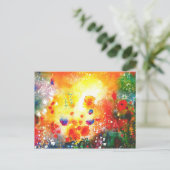 De originele zomertuin. briefkaart (Staand voorkant)