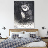 De Origins tekening door Odilon Redon Canvas Afdruk (Insitu (Slaapkamer))