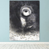 De Origins tekening door Odilon Redon Canvas Afdruk (Insitu (Houten vloer))