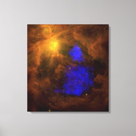 De Orion-nebula in het infrarood Canvas Afdruk (Voorkant)