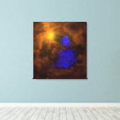 De Orion-nebula in het infrarood Canvas Afdruk (Insitu (Houten vloer))