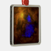 De Orion-nebula in het infrarood Metalen Ornament (Rechts)