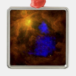 De Orion-nebula in het infrarood Metalen Ornament