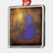 De Orion-nebula in het infrarood Metalen Ornament (Links)