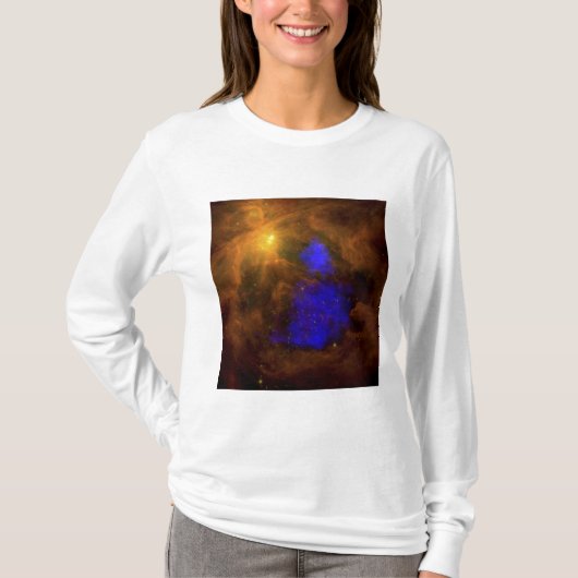 De Orion-nebula in het infrarood T-shirt (Voorkant)