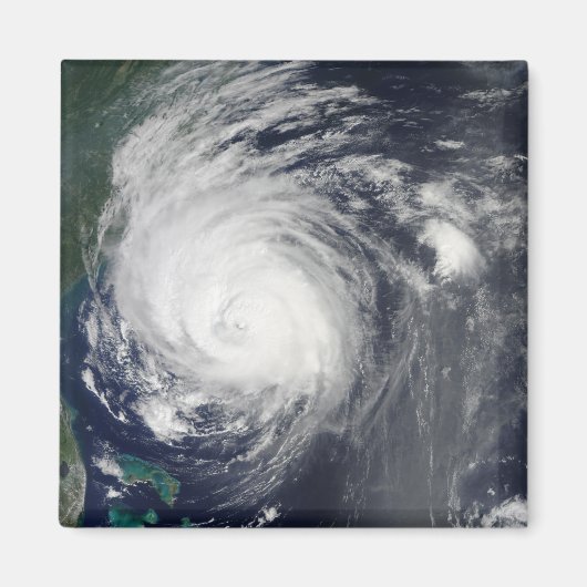 De orkaan Earl grazing langs de kust van North Car Magneet (Voorkant)