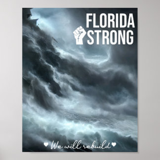 De orkaan Ian Florida is sterk dat we het plein we Poster