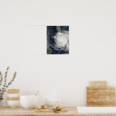 De orkaan Ike over Cuba, Jamaica en de Baham Poster (Keuken)