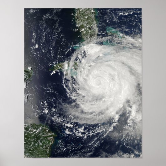 De orkaan Ike over Cuba, Jamaica en de Baham Poster (Voorkant)