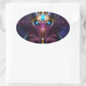 De Orkolon Starfield Ovale Sticker (Tas)