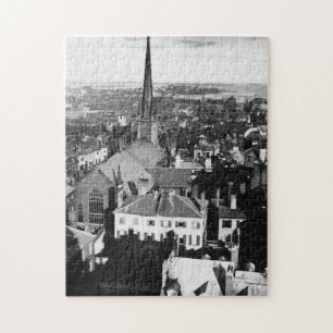 De ornamentale spiraal van een kerk in Boston Legpuzzel