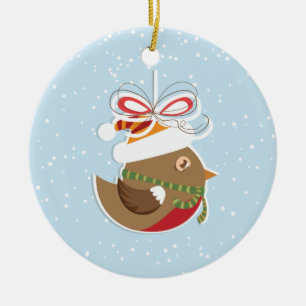 De Ornamenten van de Kerstboom van de Vogel van de