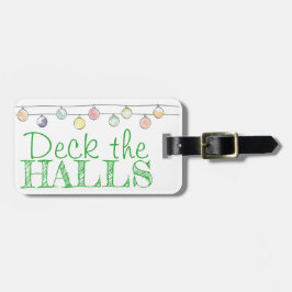 De Ornamenten van de Kerstmis van de Waterverf van Bagagelabel