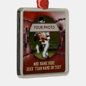  de Ornamenten van het blik Football, Uw Foto, Tek (Rechts)