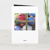 De Ornamenten van Kerstmis Feestdagen Kaart (Achterkant)